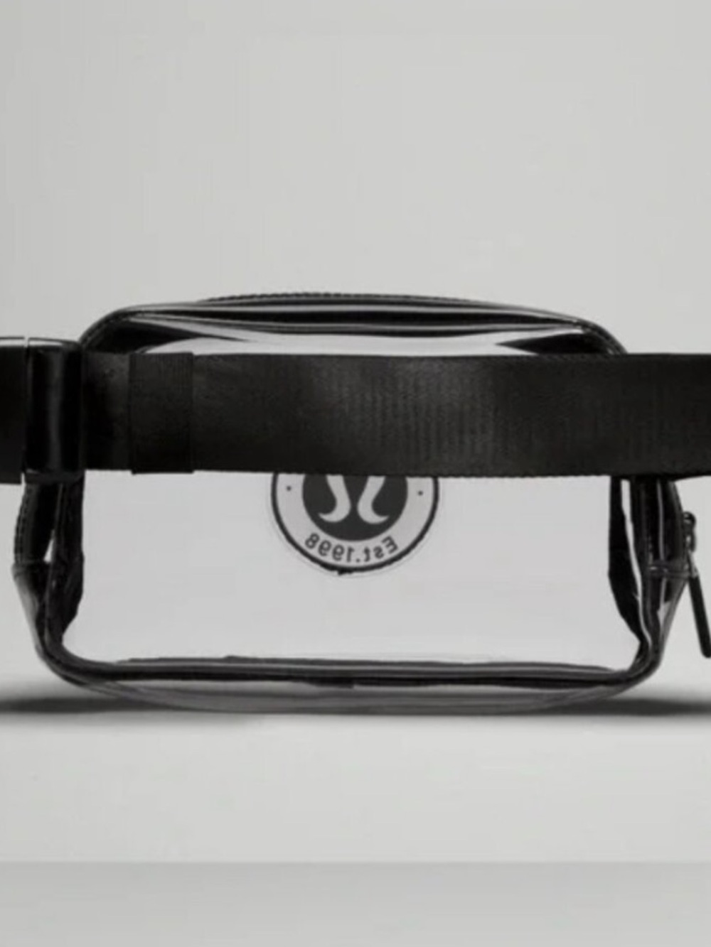 lululemon Black Transparent Belt Bag 1L NWT STADIUM READY !! - Picture 3 of 8